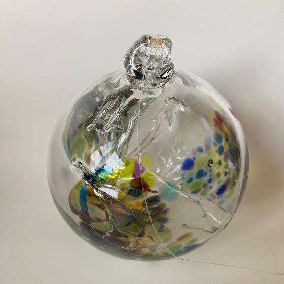 Vintage Art Glass WITCH BALL by Kitras, Handblown in Canada - Picture 6 of 15